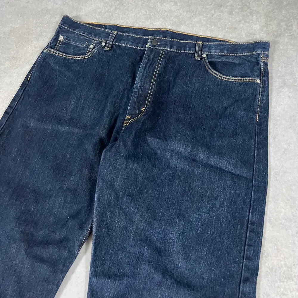Straight Leg Levi's 505 Classic Fit Jeans Mens Denim Size: 44x36